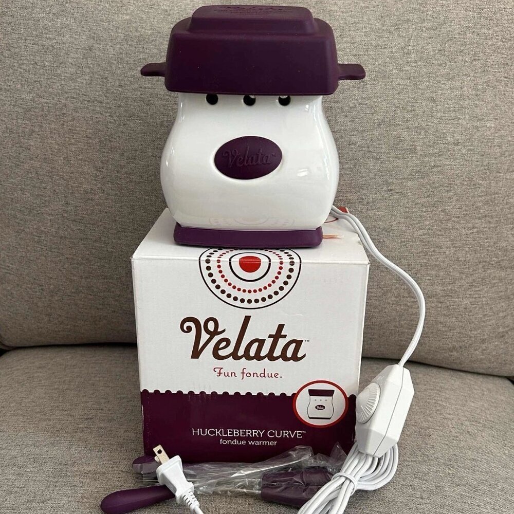 Velata Fun Fondue - Huckleberry Curve Fondue Warmer